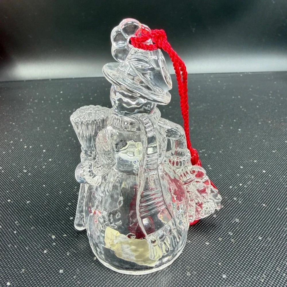 Marquis by Waterford Crystal Snowman Bell Ornament 1st‎ Issue Germany Boxed